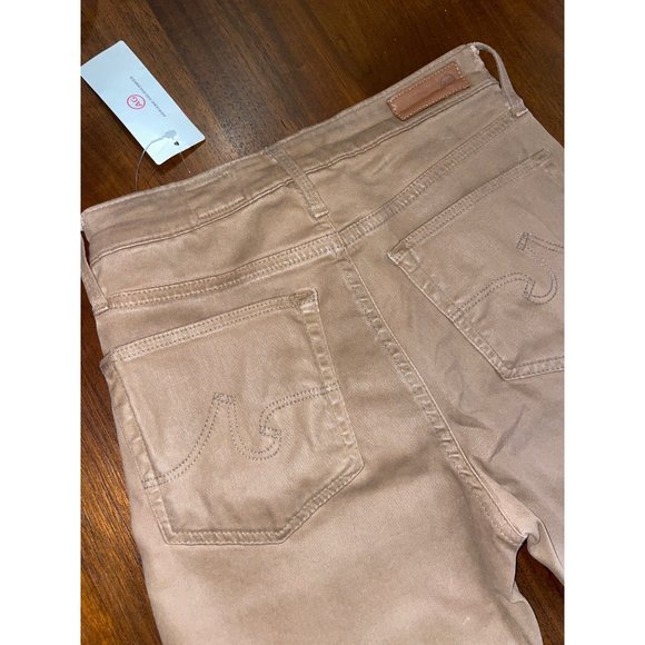 AG Adriano Goldschmied High Rise Jeans in Tan - Picture 8 of 10